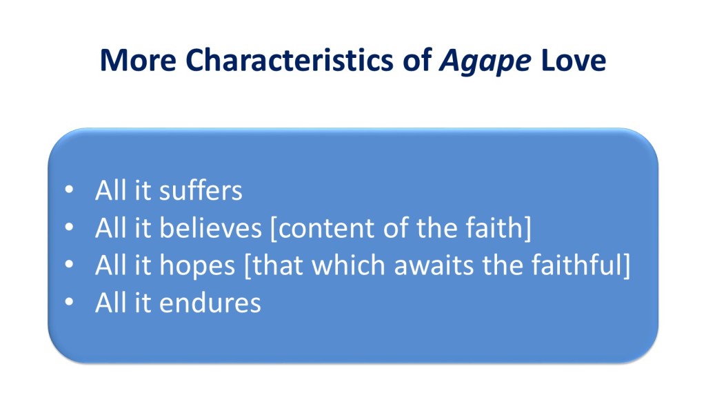Lesson 22, Agape Love is