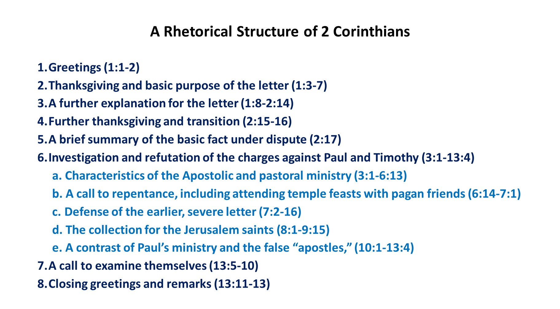 2 Corinthians, Lesson 1: Introduction - Shepherd Of The Hills Lutheran ...