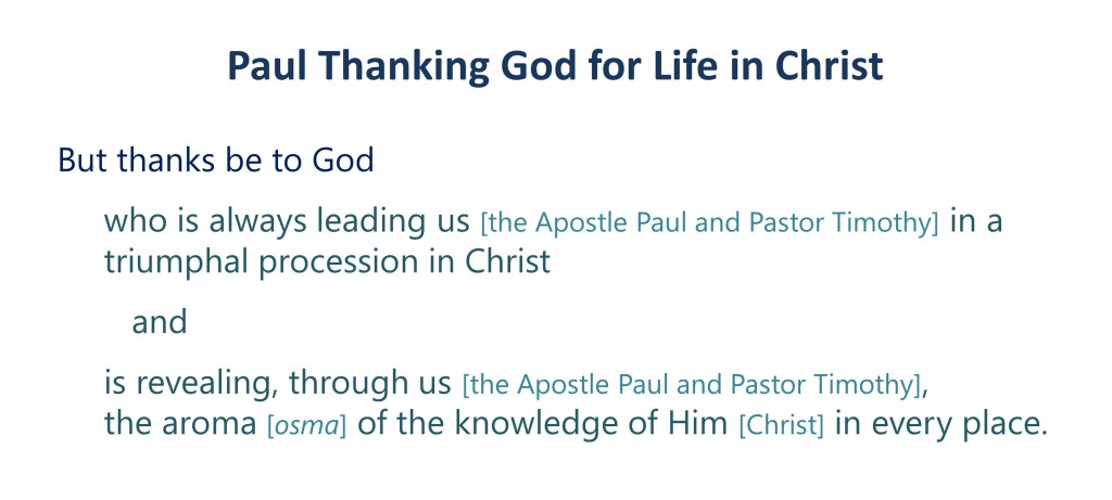 Lesson 4, Paul Thanking God for Life in Christ