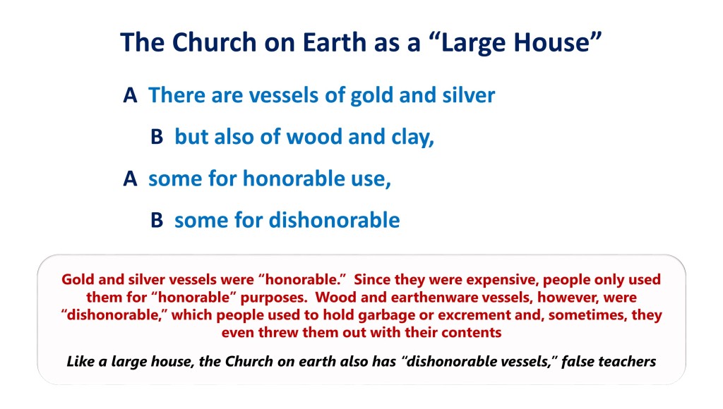 Lesson 5, The Church Militant as a Large House