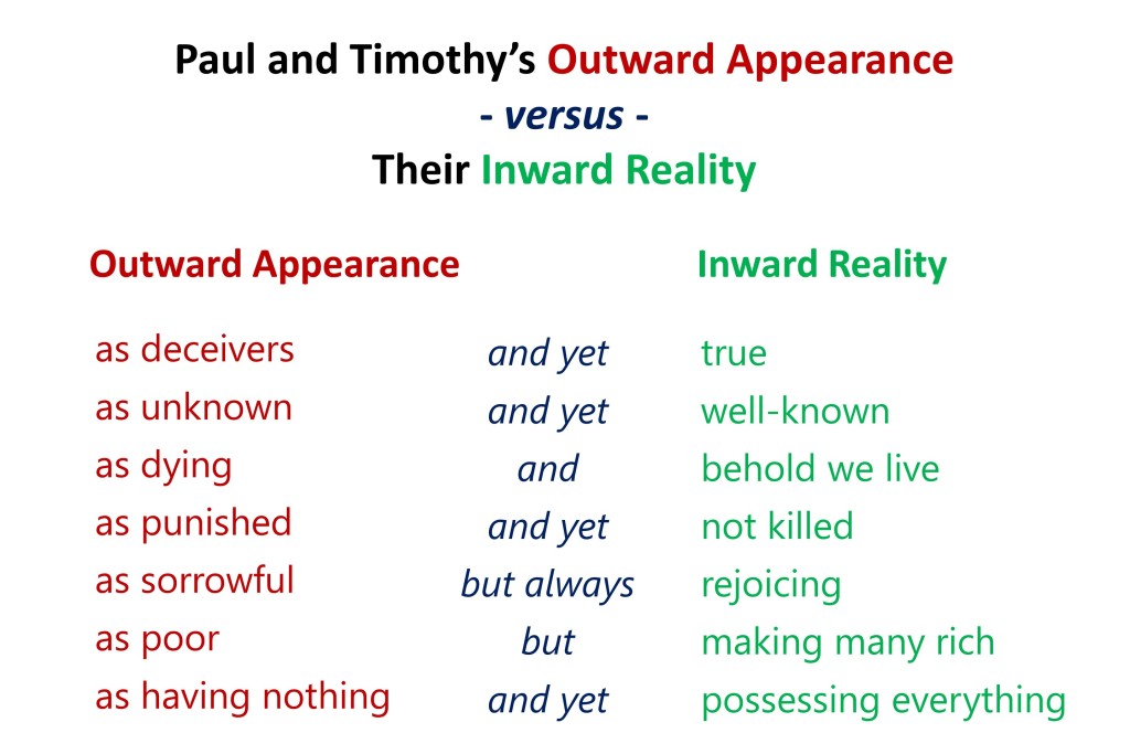 Lesson 9, Appearances vs. Reality