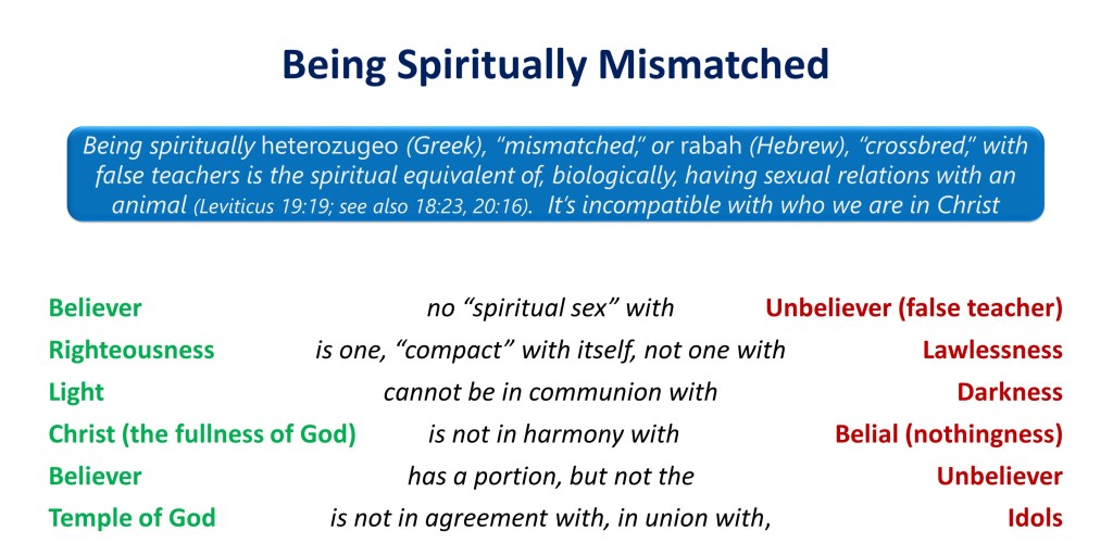 Lesson 10, Being Spiritually Mismatched