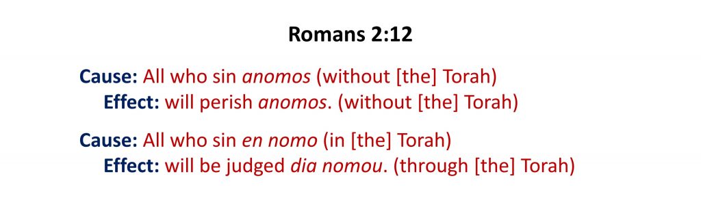 Lesson 5, Romans 2.12