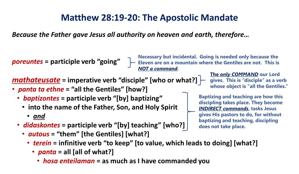 1, Matthew 28.19-20