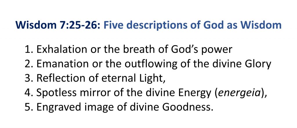 16, 5 Descriptions of God as Wisdom